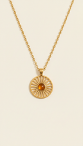 Sunbeam Pendant Necklace 14k Gold