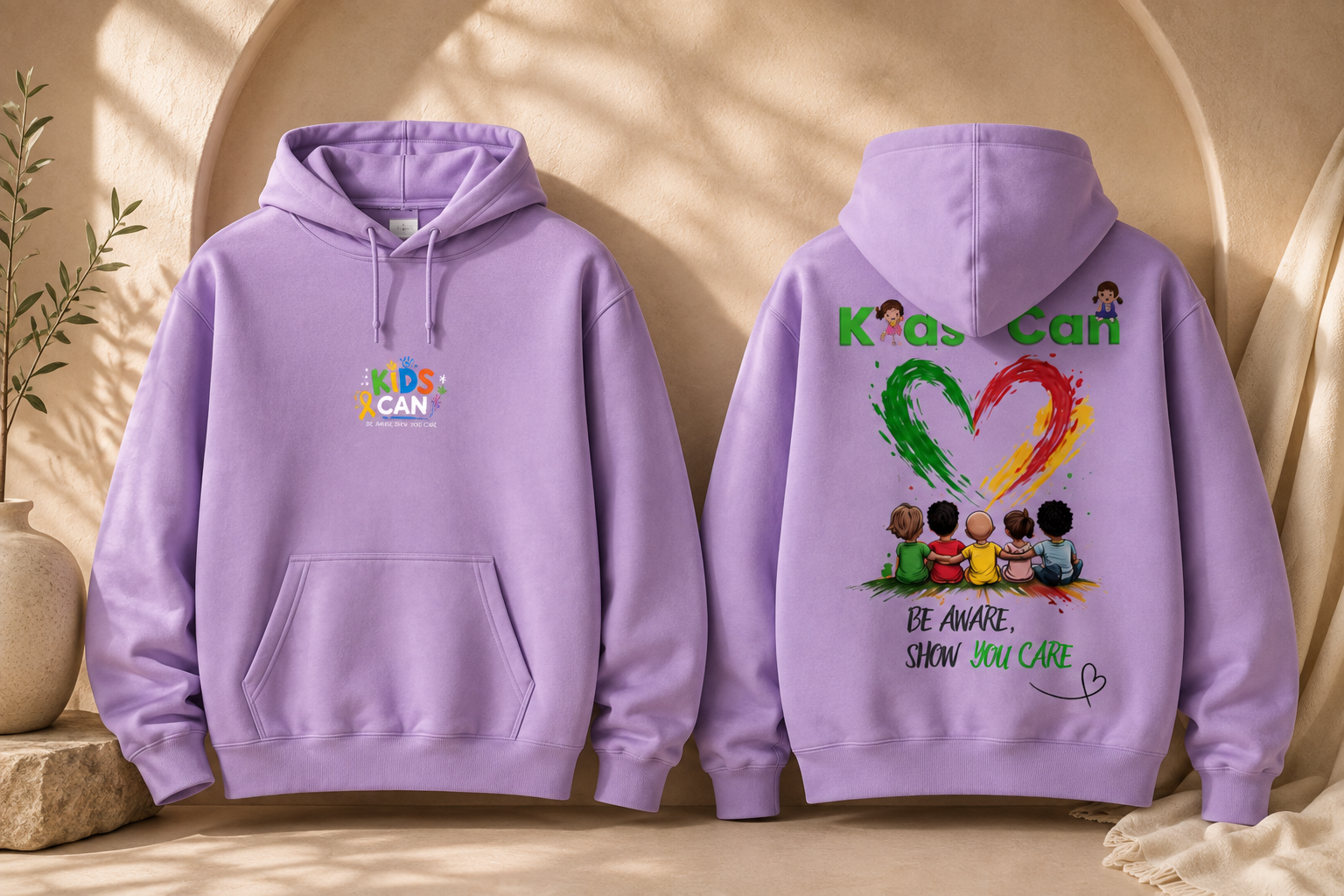Kids-Can Hope Hoodie - Be Aware, Show You Care