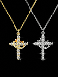 Crown And Cross Pendant Necklace