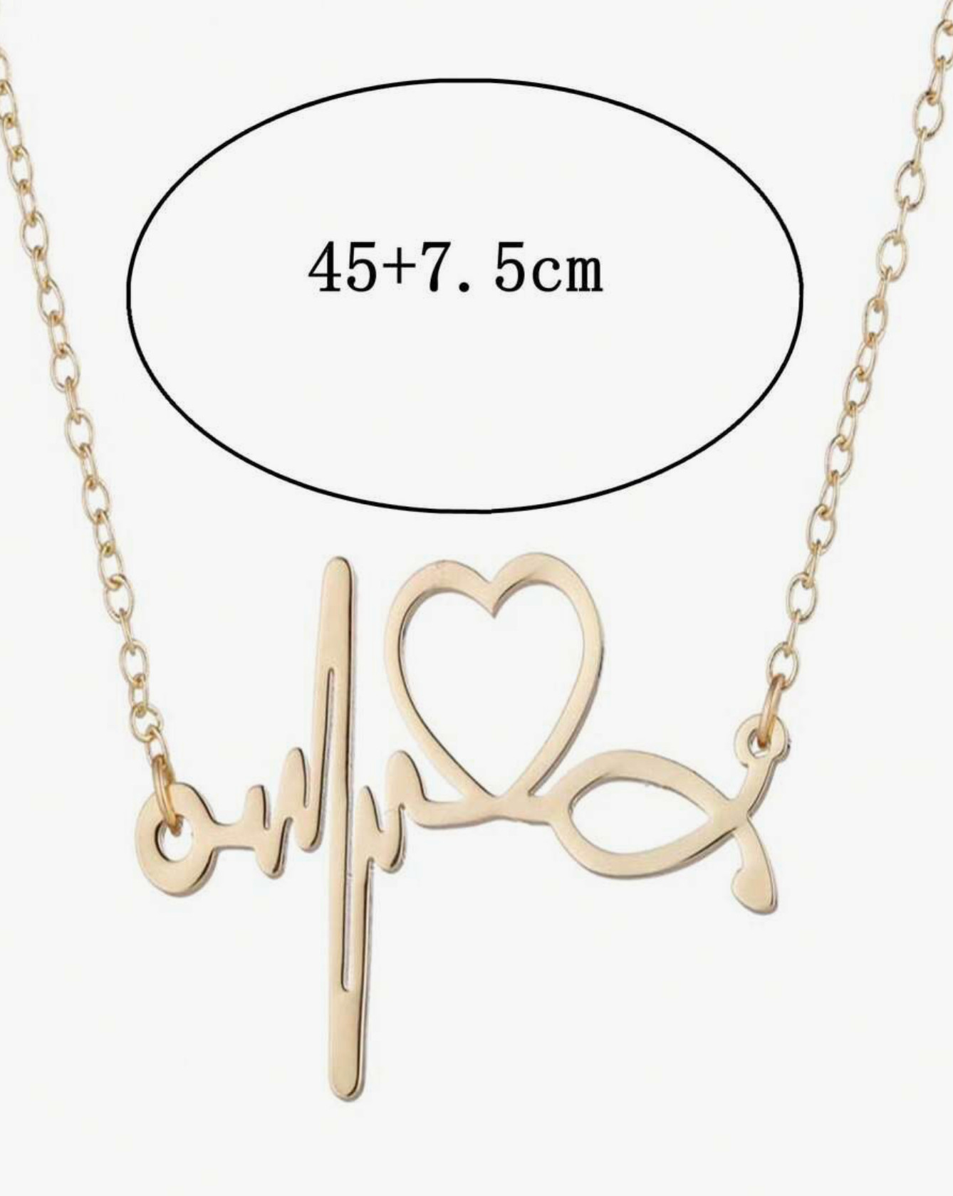 Stethoscope Metal Pendant Necklace